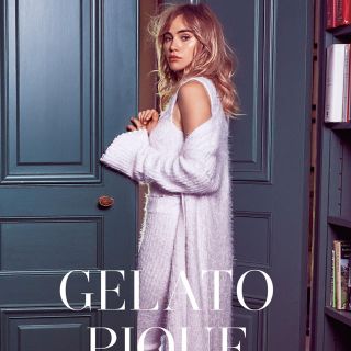 ジェラートピケ(gelato pique)のラスト一点のみ！【Suki Waterhouse】 フェザーガウン(ルームウェア)