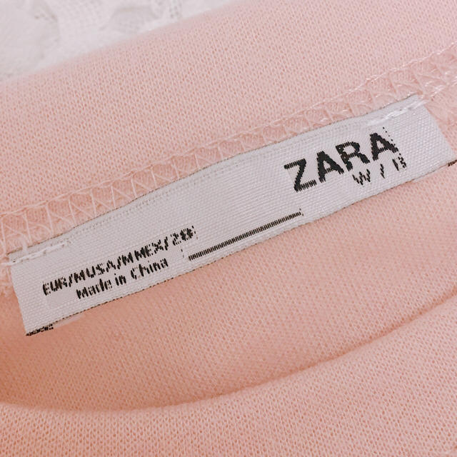 ZARA(ザラ)の新品 ZARA コントラストスリーブスウェットシャツ ピンク レディースのトップス(トレーナー/スウェット)の商品写真