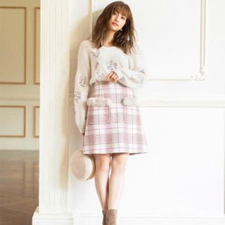 ジルバイジルスチュアート(JILL by JILLSTUART)の完売レア！ジルバイジルスチュアートモールラインチェックスカート(ミニスカート)