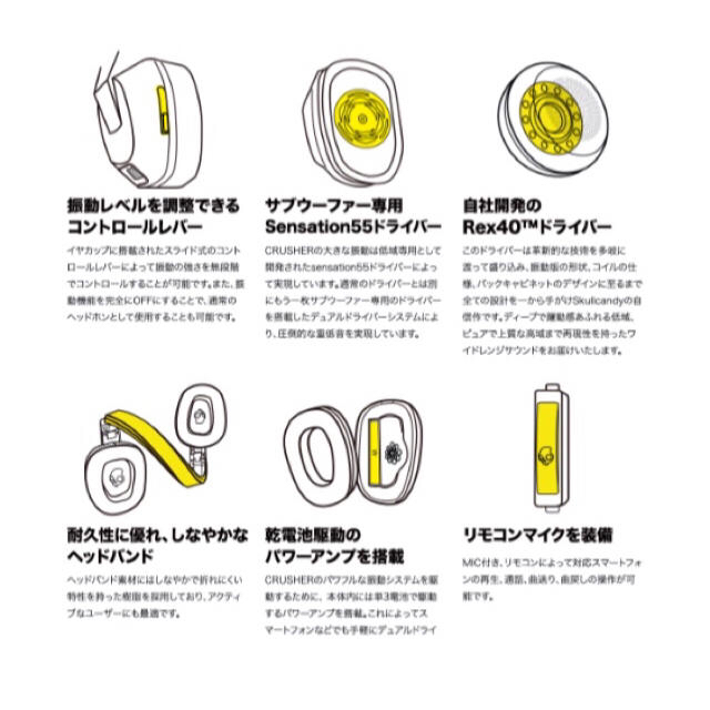 Skullcandy(スカルキャンディ)のscull Candy ヘッドフォン   スマホ/家電/カメラのオーディオ機器(ヘッドフォン/イヤフォン)の商品写真