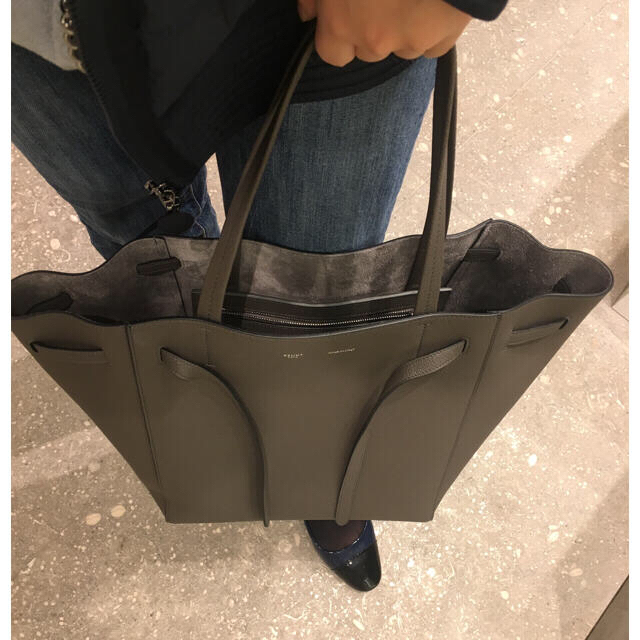 【未使用】CELINE セリーヌ   カバファントム スモール  ライトグレー