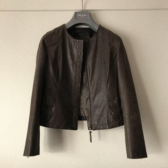 着心地抜群7-IDconcept.36サイズ羊革レザージャケット11万円 | www