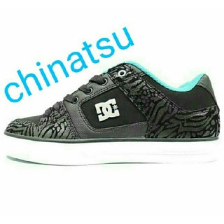 ディーシーシューズ(DC SHOES)の新品 DC スニーカー 黒 シルバー メタル ゼブラ柄 27㎝ 24(スニーカー)