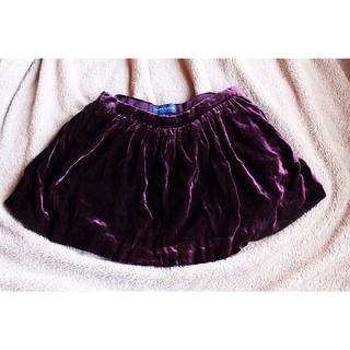 ラルフローレン(Ralph Lauren)のラルフローレン☆サイズ5（110～120cm）☆紫ベロアスカート(スカート)