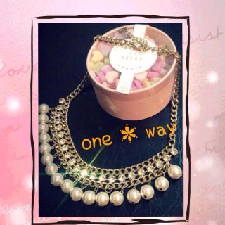 ワンウェイ(one*way)のパールネックレス♪one way(ネックレス)