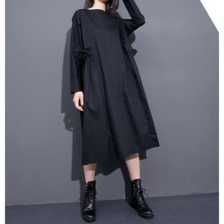 コムデギャルソン(COMME des GARCONS)のインポート サイドフリルポケットワンピース(ひざ丈ワンピース)