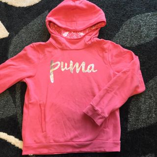 プーマ(PUMA)の再お値下げ！puma  プーマ ガールズ 裏起毛パーカー 150(ジャケット/上着)