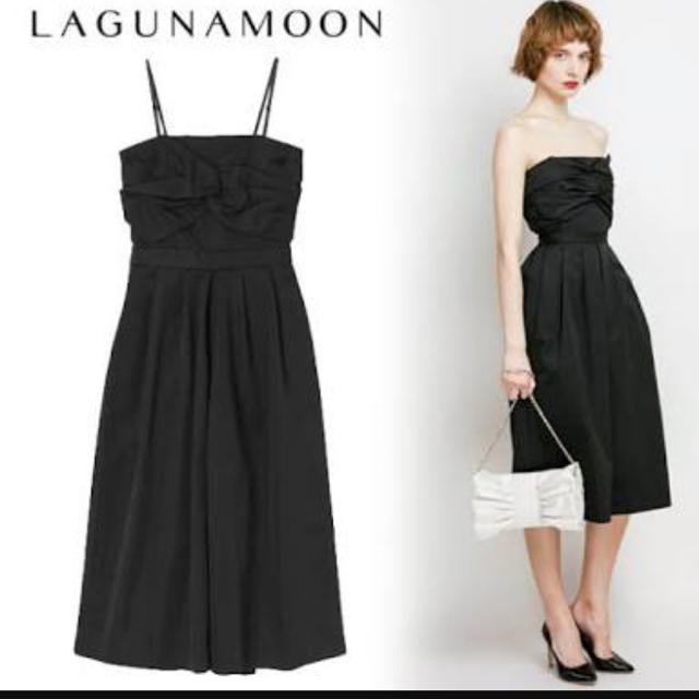 LagunaMoon(ラグナムーン)のLaguna moon ガウチョドレス レディースのフォーマル/ドレス(ミディアムドレス)の商品写真
