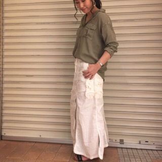 goa - goa ゴア ロングカーゴスカート キナリの通販 by sy|ゴアならラクマ