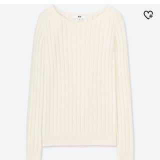 ユニクロ(UNIQLO)のコットンカシミヤリブニット(ニット/セーター)