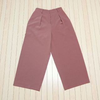 ユニクロ(UNIQLO)のUNIQLO　ドレープワイドアンクルパンツ　ブラウン　Ｓ　美品　ユニクロ

(クロップドパンツ)