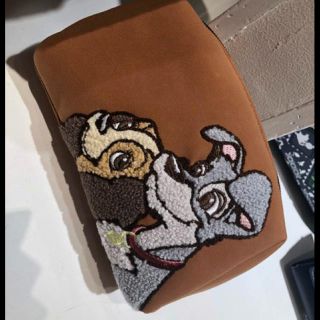 ディズニー(Disney)のわんわん物語♡サガラ刺繍♡ラメポーチ♡人気商品！完売品！！(ポーチ)