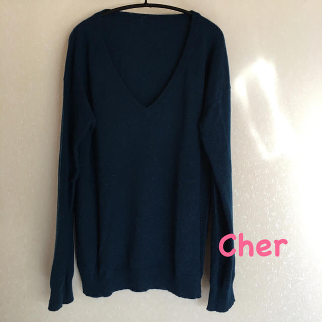 Cher(シェル)のcher ♡ カシミヤ Vネック ニット レディースのトップス(ニット/セーター)の商品写真