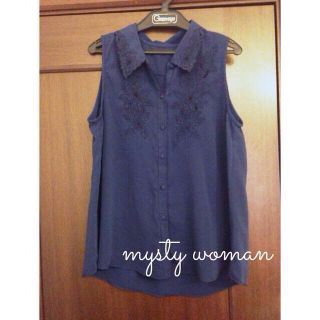 ミスティウーマン(mysty woman)のレース刺繍ブラウス♥︎(シャツ/ブラウス(半袖/袖なし))