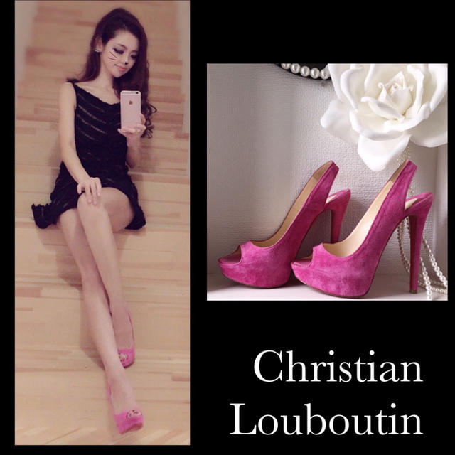 Christian Louboutin(クリスチャンルブタン)のクリスチャンルブタン♥PINKスウェード レディースの靴/シューズ(ハイヒール/パンプス)の商品写真