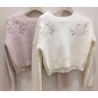 エブリン(evelyn)の〔evelyn〕 花柄刺繍ニット(ニット/セーター)