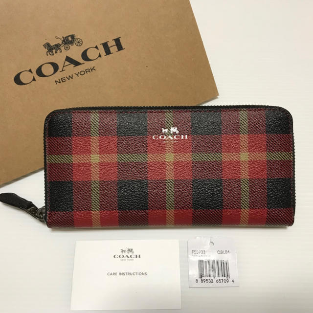 COACH - 【2017年最新モデル】COACH★長財布 チェック柄の通販 by PEGASASU's shop｜コーチならラクマ