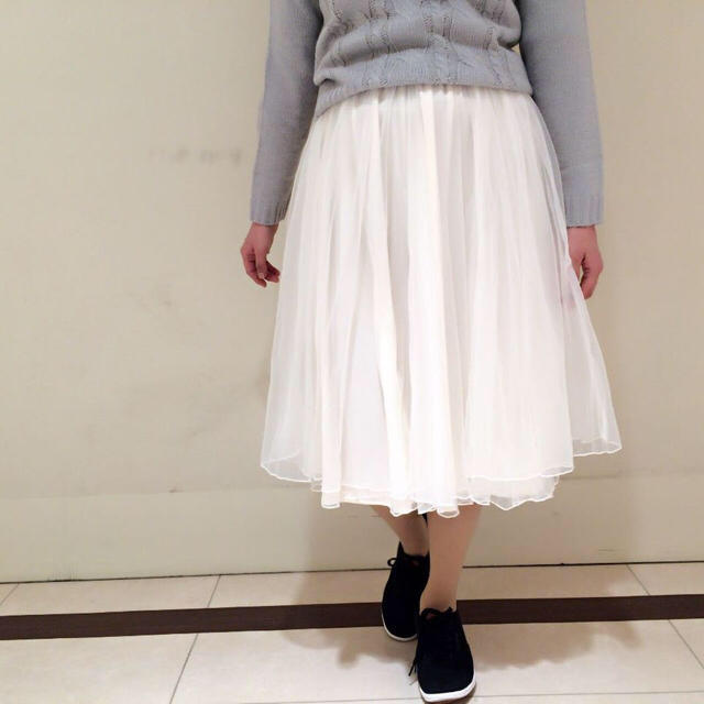 NICE CLAUP(ナイスクラップ)のふんわりチュールスカート♡ レディースのスカート(ロングスカート)の商品写真