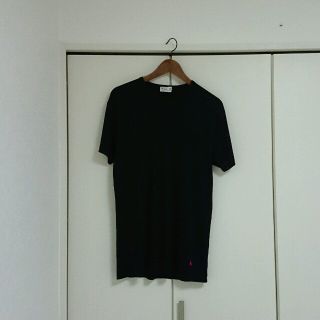 ラルフローレン(Ralph Lauren)の男性用のラルフ・ローレンの黒いTシャツ(Tシャツ(半袖/袖なし))