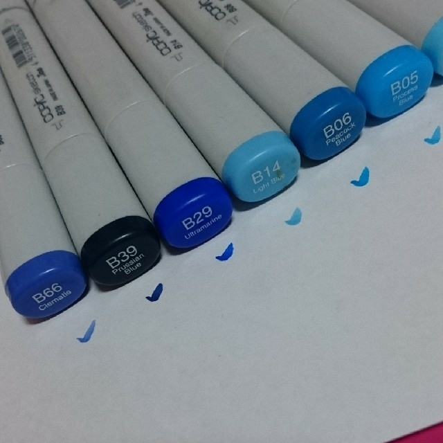 【コピックスケッチ】青と緑セット エンタメ/ホビーのアート用品(カラーペン/コピック)の商品写真