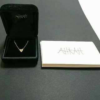 アーカー(AHKAH)の年内限定値下げ:AHKAH ハートパヴェ アンクレット k18YG×ダイヤモンド(アンクレット)