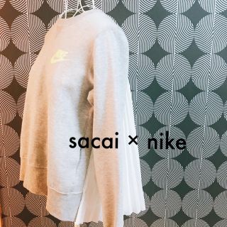 サカイ(sacai)のNIKEとsacaiのコラボ♡ バックプリーツ トレーナー(トレーナー/スウェット)