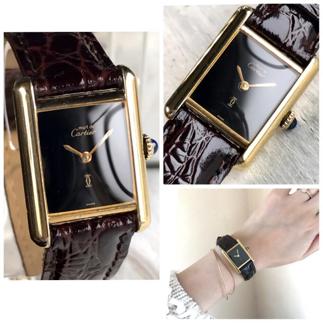 配送員設置 Cartier オメガ マストタンク新品ベルト✴︎ドゥーズィエムクラス OH済・美品✨カルティエ - 腕時計 4