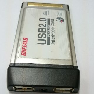 CardBus用　USB2.0 インターフェイスPCカード　IFC-CB2U2V(PC周辺機器)