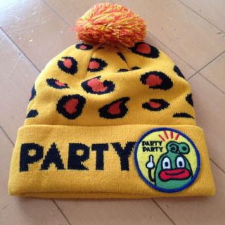 パーティーパーティー(PARTYPARTY)のpartypartyパーティ  ヒョウ レオパードニットキャップニット帽(帽子)