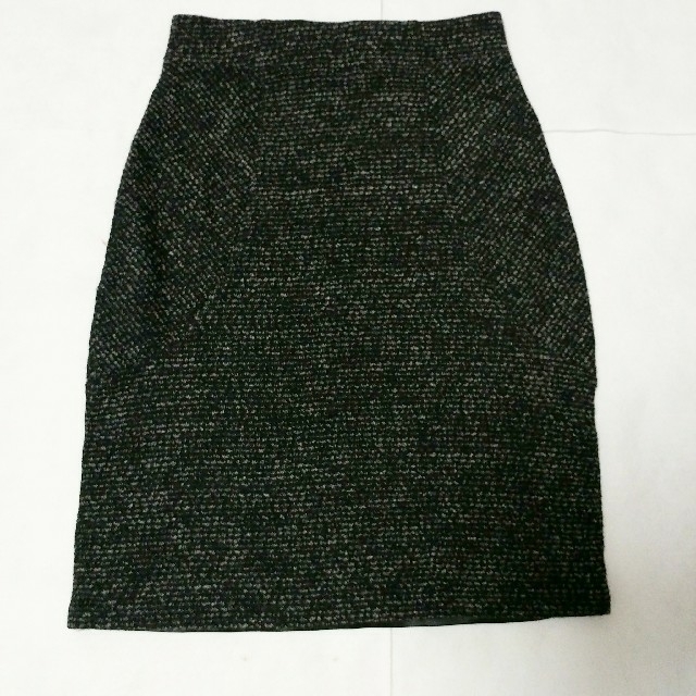 ROYAL PARTY(ロイヤルパーティー)のROYALPARTYツイードスカート.ブラック レディースのスカート(ひざ丈スカート)の商品写真