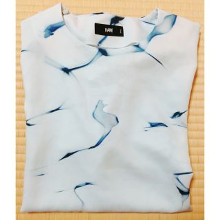 ハレ(HARE)のHARE surface柄 プルオーバー Tシャツ white(Tシャツ/カットソー(七分/長袖))