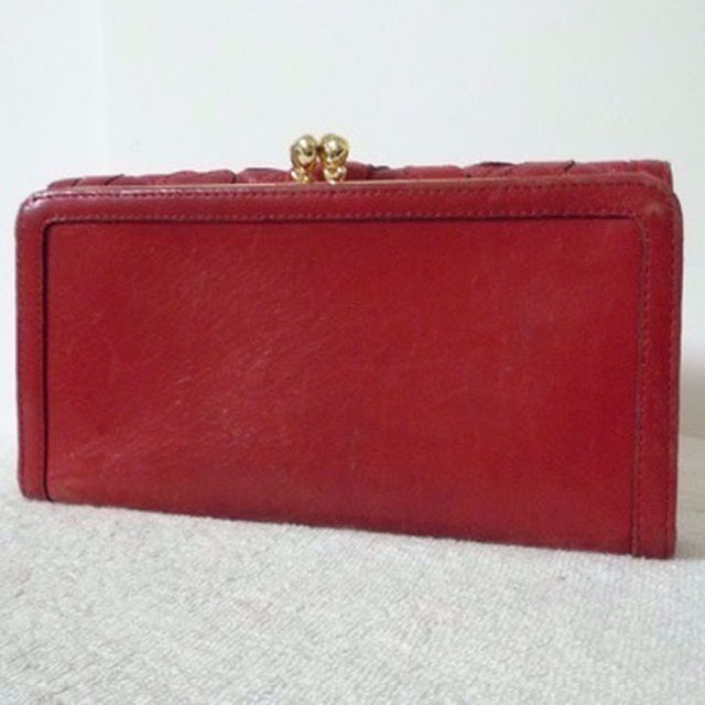 ANNA SUI(アナスイ)のアナスイ　ANNA SUI　レッド　赤　がま口　長財布　ロングウォレット レディースのファッション小物(財布)の商品写真