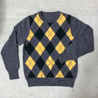 バーバリーブルーレーベル(BURBERRY BLUE LABEL)のはるぽんさん専用【美品】バーバリーブルーレーベル  アーガイルニット(ニット/セーター)