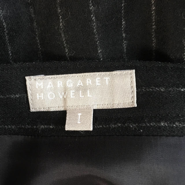 MARGARET HOWELL(マーガレットハウエル)の美品 Margaret Howell マーガレットハウエルのスカート 黒xグレー レディースのスカート(ロングスカート)の商品写真