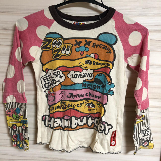 LOVE REVOLUTION(ラブレボリューション)のラブレボ 長袖Tシャツ 120cm キッズ/ベビー/マタニティのキッズ服女の子用(90cm~)(Tシャツ/カットソー)の商品写真