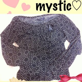 ミスティック(mystic)の値下げ♪mystic♡水玉フリルブラウス(シャツ/ブラウス(長袖/七分))