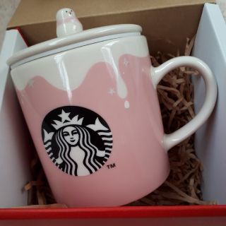 スターバックスコーヒー(Starbucks Coffee)の【週末限定】スタバ　ピンクマグ　ホリデー(グラス/カップ)