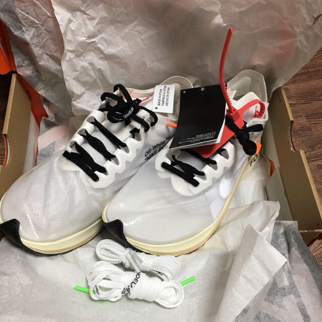 OFF-WHITE(オフホワイト)のOFF-WHITE×NIKE ZOOM FLY オフホワイト ズームフライ メンズの靴/シューズ(スニーカー)の商品写真