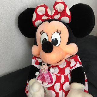 ディズニー(Disney)のミニーちゃん  特大ぬいぐるみ(キャラクターグッズ)