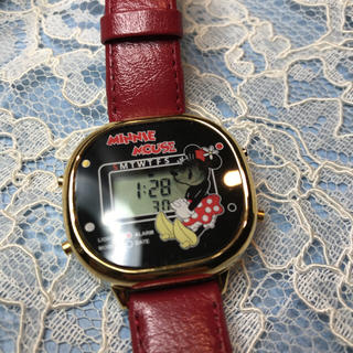 ディズニー(Disney)のミニーちゃんのデジタル時計(腕時計)
