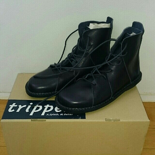 トリッペン(trippen)の新品！☆trippen☆Nomad ブルー ♀37(ブーツ)