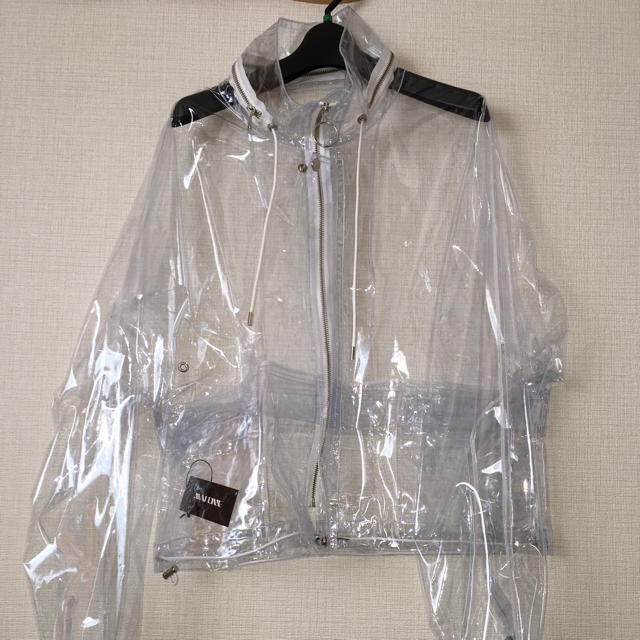 【高品質】 透明リングジップ ジャケット ブルゾン