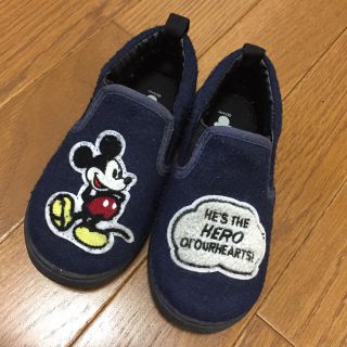 アンパサンド(ampersand)のampersand♡ミッキースリッポン16cm(スリッポン)