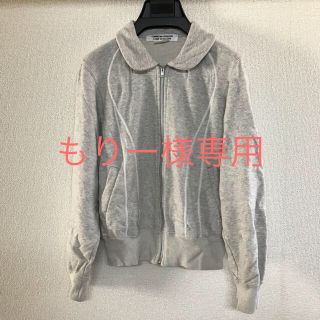 コムデギャルソン(COMME des GARCONS)のコム コム 丸襟ジップスウェット(ブルゾン)