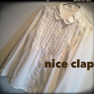 ナイスクラップ(NICE CLAUP)のnice clap/フリルブラウス♡(シャツ/ブラウス(長袖/七分))