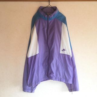 ナイキ(NIKE)のNIKE vintage90's Nylon Jackets L 銀タグ(ナイロンジャケット)