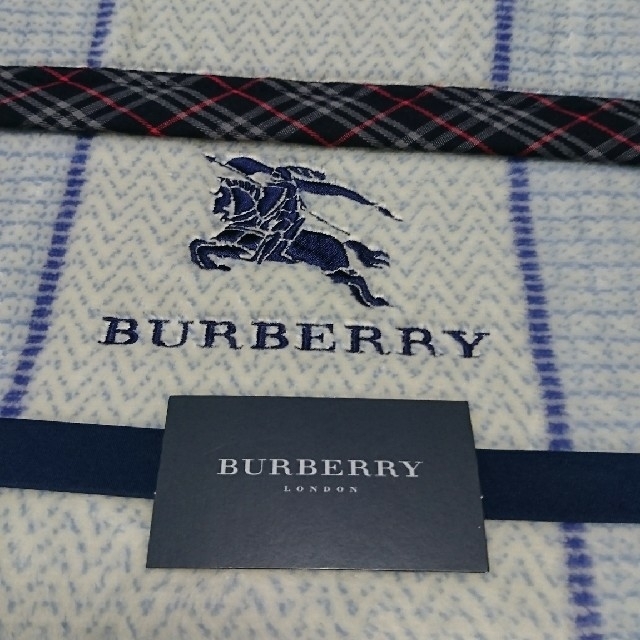 BURBERRY(バーバリー)のバーバリー 綿毛布 未使用 インテリア/住まい/日用品の寝具(毛布)の商品写真