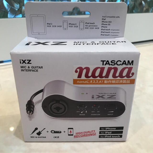 タスカム TASCAM ixz 楽器のDTM/DAW(オーディオインターフェイス)の商品写真