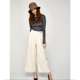 マウジー(moussy)のmoussy WAIST TIE CROP PANTS ワイドパンツ (その他)