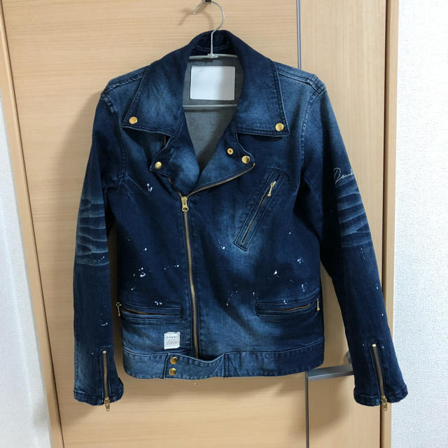 出産祝い DOWBL デニムライダースジャケット ライダースジャケット